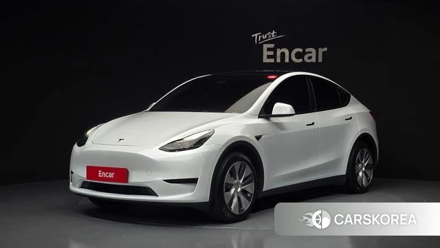 Tesla Model Y 2023 Белый из Кореи