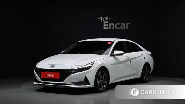 Hyundai Avante (CN7) 2021 Белый из Кореи