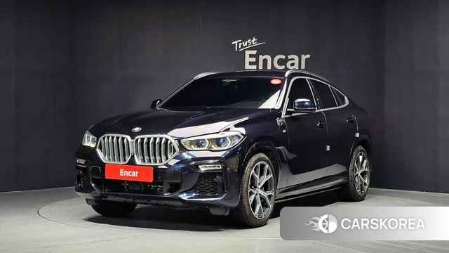 BMW X6 (G06) 2021 Черный из Кореи