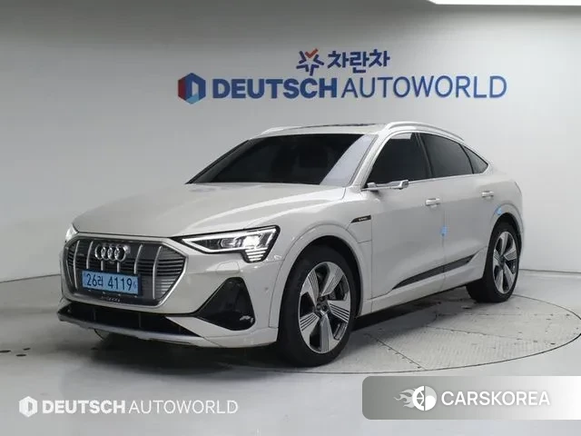 Audi e-Tron 2021 Жемчужный цвет из Кореи