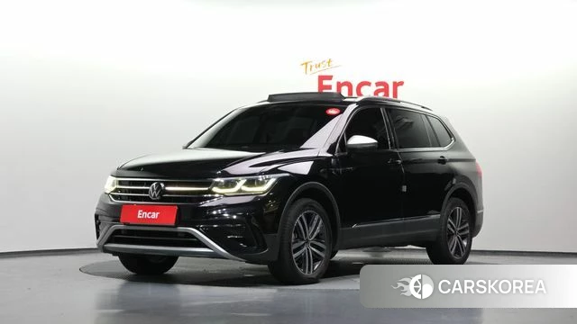 Volkswagen Tiguan Allspace 2022 Черный из Кореи