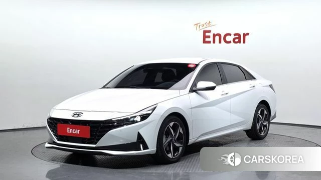 Hyundai Avante (CN7) 2021 Белый из Кореи