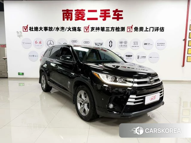 Toyota Highlander 2019 Черный из Китая
