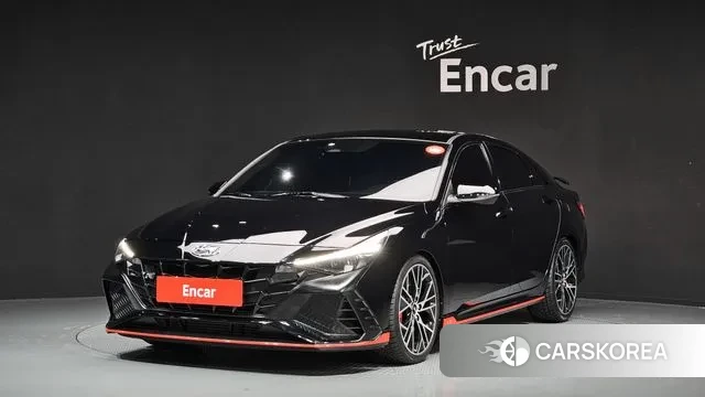 Hyundai Avante (CN7) 2022 Черный из Кореи