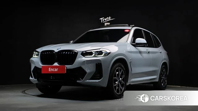 BMW X3 (G01) 2022 Светло-серебряный цвет из Кореи