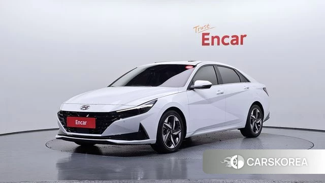 Hyundai Avante (CN7) 2021 Белый из Кореи