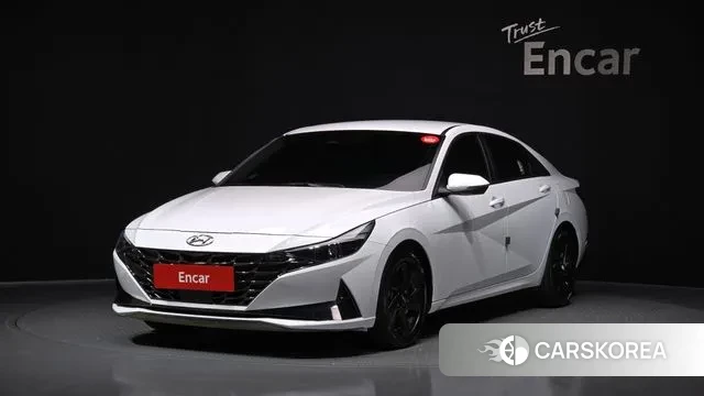 Hyundai Avante Hybrid (CN7) 2021 Белый из Кореи