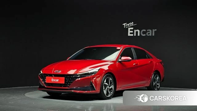 Hyundai Avante (CN7) 2020 Красный из Кореи
