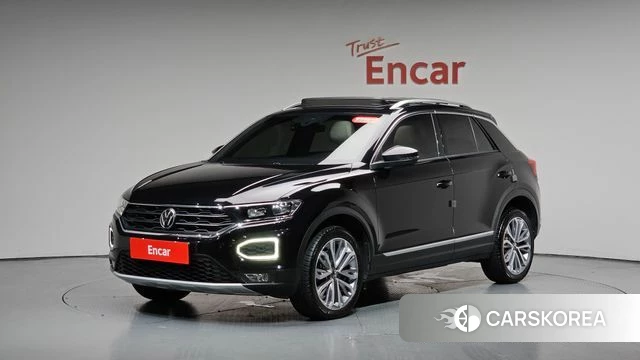 Volkswagen T-Roc 2021 Черный из Кореи