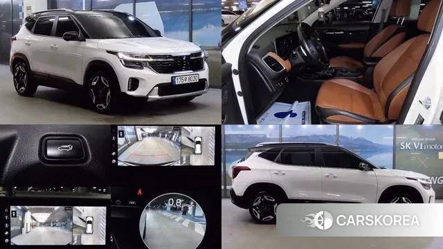 Kia The New Seltos 2023 Белый двухцветный из Кореи