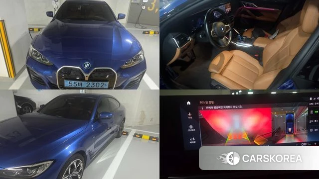 BMW i4 2022 Синий из Кореи