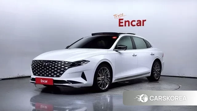Hyundai The New Grandeur IG Hybrid 2021 Белый из Кореи