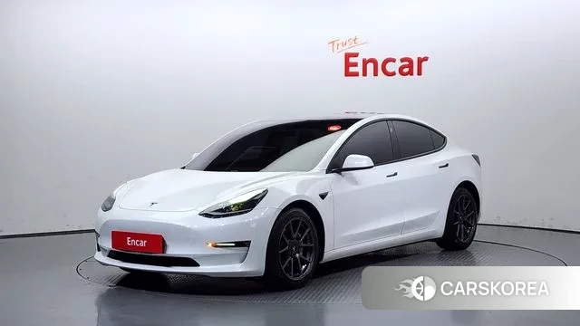 Tesla Model 3 2021 Белый из Кореи