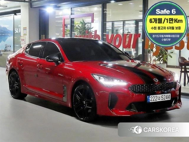 Kia Stinger 2018 Красный из Кореи