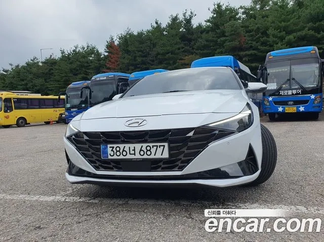 Hyundai Avante (CN7) 2020 Белый из Кореи