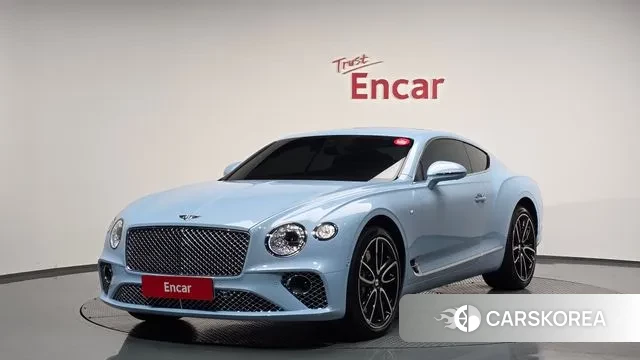 Bentley Continental GT 3rd Generation 2021 Небесно-голубой из Кореи