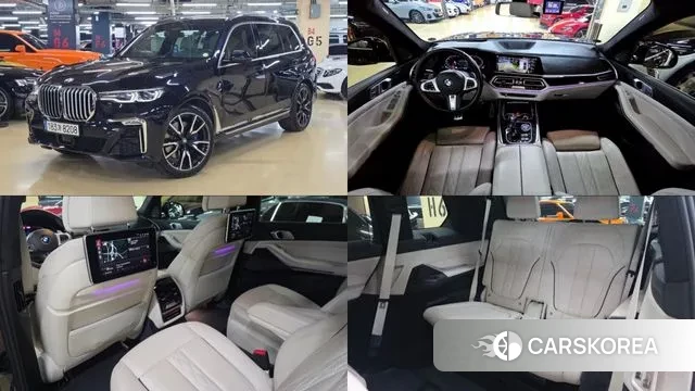 BMW X7 (G07) 2020 Черный из Кореи