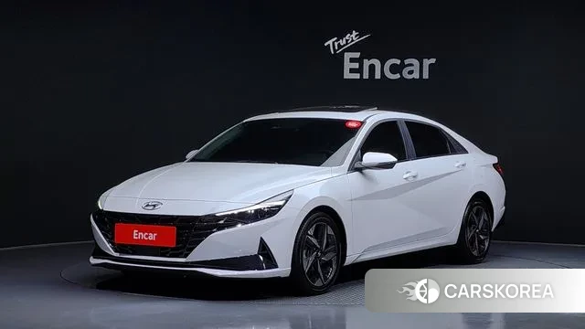 Hyundai Avante (CN7) 2020 Белый из Кореи