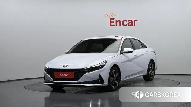 Hyundai Avante (CN7) 2022 Белый из Кореи