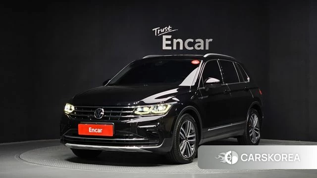 Volkswagen Tiguan second Generation 2021 Черный из Кореи