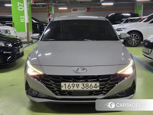 Hyundai Avante (CN7) 2020 Серебристо-серый из Кореи