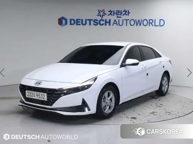 Hyundai Avante (CN7) 2021 Белый из Кореи