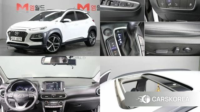 Hyundai Kona 2018 Белый из Кореи