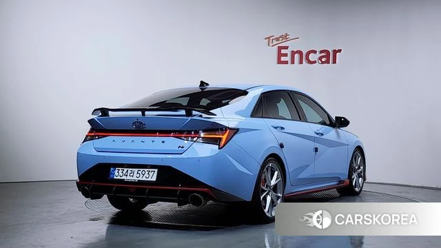 Hyundai Avante (CN7) 2021 Небесно-голубой из Кореи