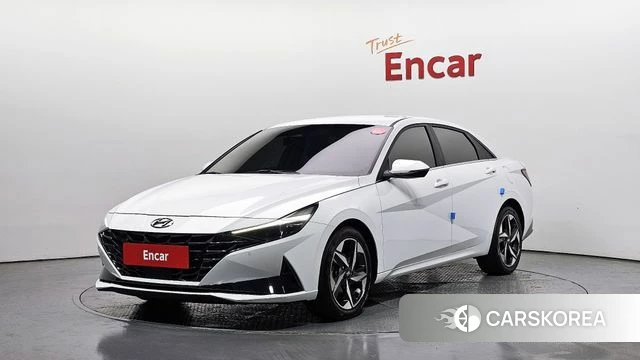 Hyundai Avante (CN7) 2022 Белый из Кореи