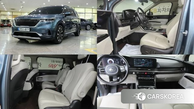 Kia Carnival 4th generation 2021 Небесно-голубой из Кореи