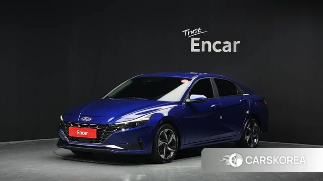 Hyundai Avante (CN7) 2022 Синий из Кореи