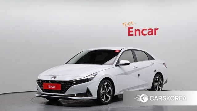 Hyundai Avante (CN7) 2021 Белый из Кореи