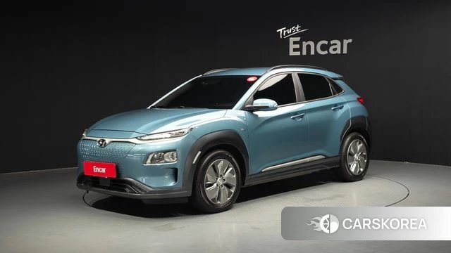 Hyundai Kona Electric 2019 Небесно-голубой из Кореи