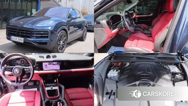 Porsche Cayenne (PO536) 2023 Синий из Кореи
