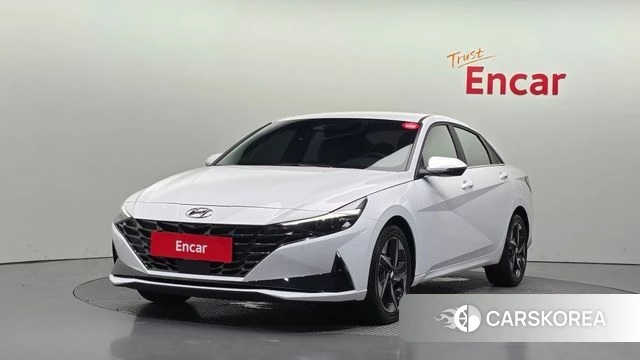 Hyundai Avante (CN7) 2023 Белый из Кореи