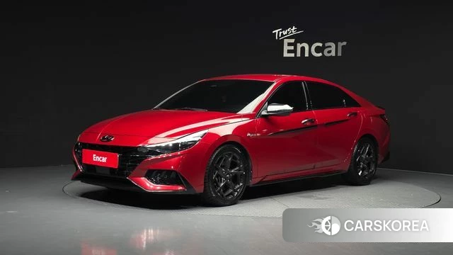 Hyundai Avante (CN7) 2021 Красный из Кореи