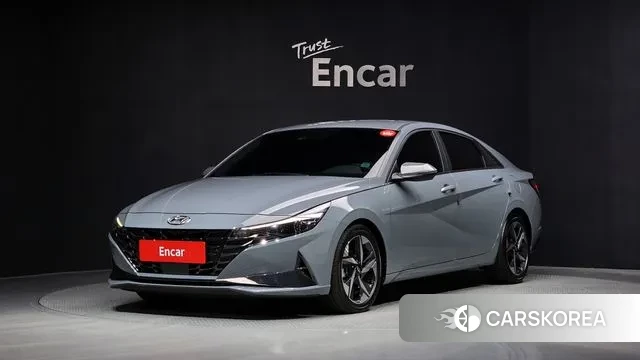 Hyundai Avante Hybrid (CN7) 2022 Светло-серебряный цвет из Кореи