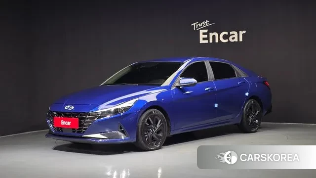 Hyundai Avante (CN7) 2020 Синий из Кореи