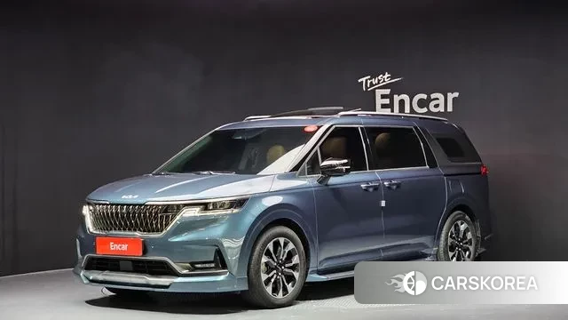 Kia Carnival 4th generation 2022 Небесно-голубой из Кореи