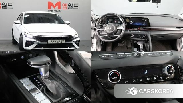 Hyundai The New Avante (CN7) 2023 Белый из Кореи
