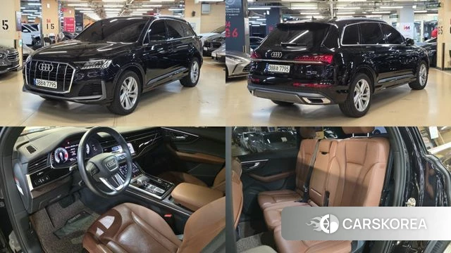 Audi Q7 (4M) 2021 Черный из Кореи