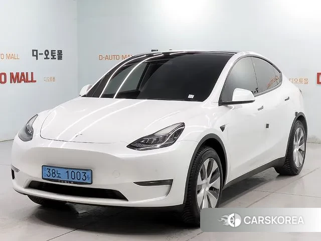 Tesla Model Y 2021 Белый из Кореи