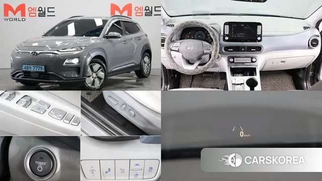 Hyundai Kona Electric 2019 Серебристо-серый из Кореи