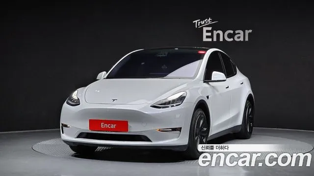 Tesla Model Y 2021 Белый из Кореи