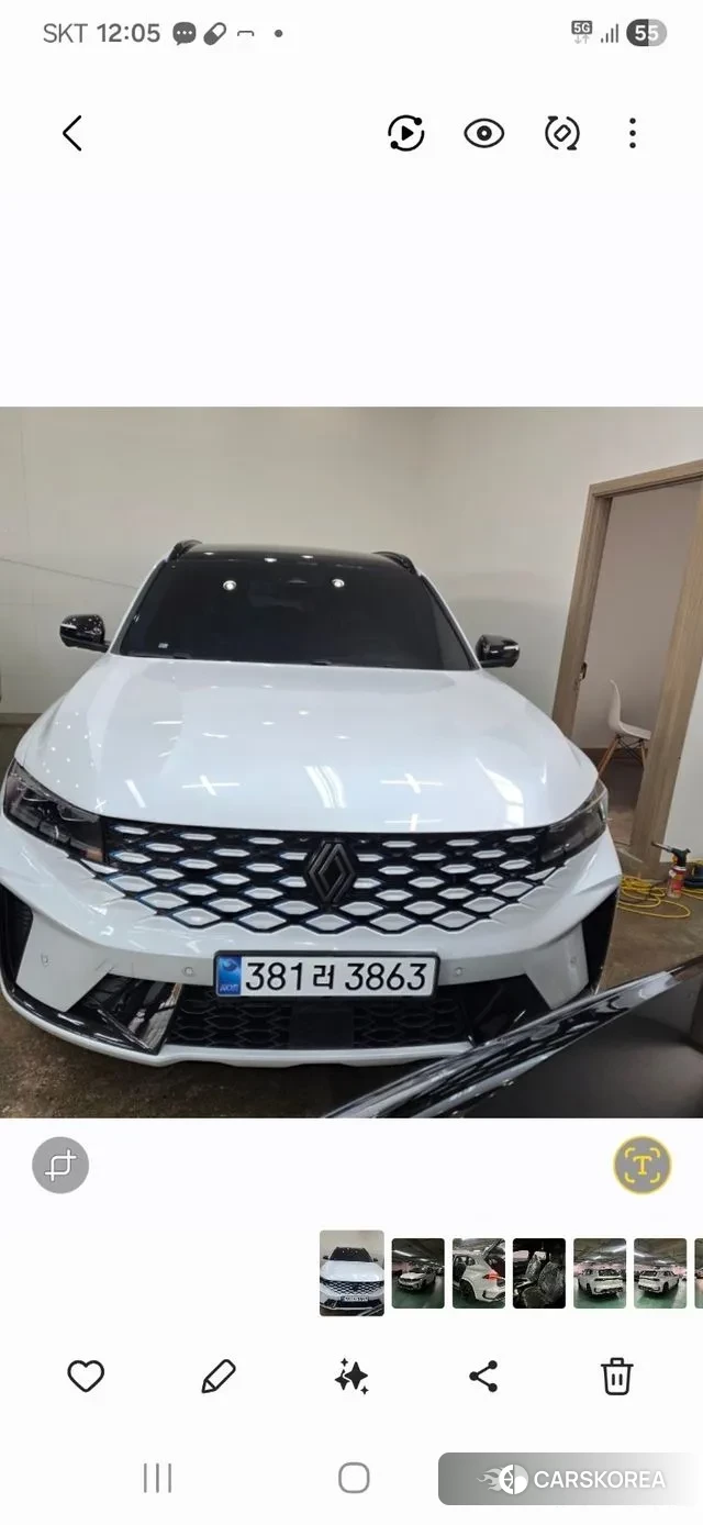 Renault Korea (Samsung) Grand Coleos 2025 Белый из Кореи