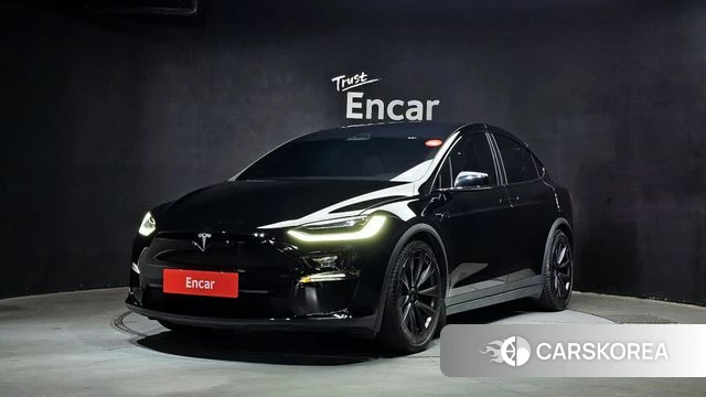 Tesla Model X 2023 Черный из Кореи