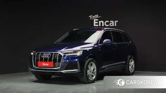Audi Q7 (4M) 2020 Синий из Кореи