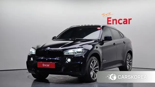 BMW X6 (F16) 2018 Черный из Кореи