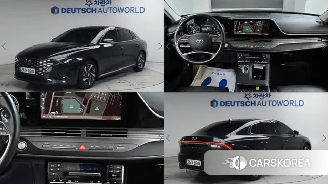 Hyundai The New Grandeur IG Hybrid 2020 Черный из Кореи