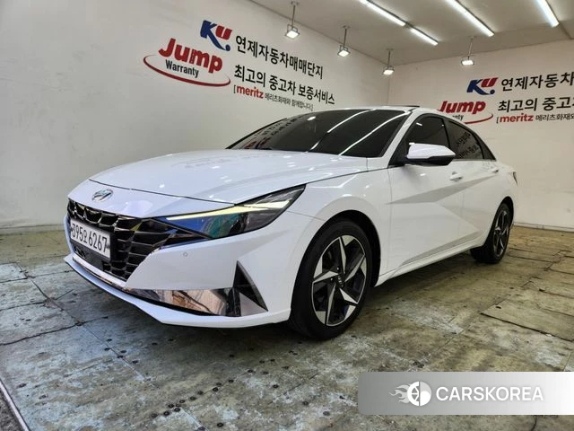 Hyundai Avante (CN7) 2020 Белый из Кореи
